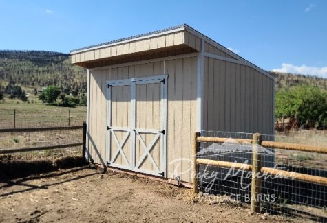 Lean-To-Run-In-Shed-10x12-with-Doors-